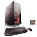 CSL Gaming-PC "HydroX V28114", schwarz, Microsoft Windows 11 Home (64 Bit), 16 GB RAM 1000 GB SSD, Computer