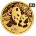 10 x 15 g Gold China Panda 2024