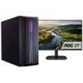 E (A bis G) CAPTIVA Business-PC-Komplettsystem "Power Starter I72-041 TFT Bundle" Computer-Komplettsysteme Gr. ohne Betriebssystem, 16 GB RAM 1000 GB SSD, schwarz