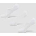 MP Unisex Invisible Socks (3 Pack) - White - UK 9-11