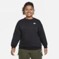 Nike Sportswear Club Fleece Oversize-Sweatshirt (ältere Kinder, große Größe) - Schwarz