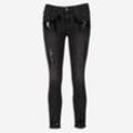 Schwarze Star Skinny Jeans mit Pailletten-Details