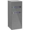 Villeroy und Boch Subway 2.0 Seitenschrank A7130RFP 35,6x85,7cm, rechts, Griff silbermatt, silbergrau, glossy grey