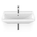 Duravit D-Neo Waschtisch 2366550000 55 x 44 cm, mit Hahnloch, Überlauf, Hahnlochbank, weiß