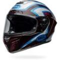 Bell Race Star DLX Flex Xenon, Integralhelm Schwarz/Weiß/Hellblau/Rot S male