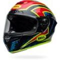 Bell Race Star DLX Flex Xenon, Integralhelm Schwarz/Rot/Neon-Gelb/Blau L male