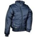 Cofra 2 in 1 Winter-Steppjacke mit Kapuze blau M