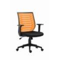 höhenverstellbarer Drehstuhl FM-2507 Mesh schwarz/orange