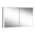 Schneider Spiegelschrank PREMIUM Line Ultimate HCL 120/2/HCL, silbereloxiert, 182.120.02.50 182.120.02.50