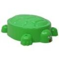 ONDIS24 Sandkasten Planschbecken Schildkröte, multifunktional, leicht, für Kinder ab 18 Monaten, grün
