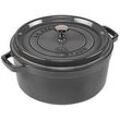 Staub La Cocotte 26cm rund Graphit-grau, Gusseisen