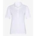 BRAX Damen Poloshirt Style CLEO, Weiß, Gr. 34