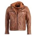 Bikerjacke JCC "993" Gr. 52, braun Herren Jacken