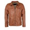 Bikerjacke JCC "3102074" Gr. L, rot (bombay braun) Herren Jacken