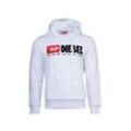 Diesel Sweatshirt Herren Baumwolle gemustert, weiß