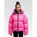 Carlo Colucci Winterjacke Damen bedruckt, pink