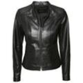 Lederjacke JCC "Era", Damen, Gr. 38, schwarz, Oberstoff: 100% Lammnappa-Leder / Futter. 100% Polyester, Jacken