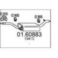 MTS Endschalldämpfer Ø 0 mm (01.60883) für Ford Focus II BMW 3 VOLVO S40 C-Max