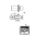 ATE Zubehörsatz, Feststellbremsbacken Nachstellmutter Ø15,0mm 15,0mm für MERCEDES-BENZ 2014200373 A2014200373 A1244230050 03.0137-9703.2