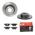 BREMBO Bremsensatz-Vorderachse COATED DISC LINE / STANDARD Bremsensatz, Scheibenbremse vorne rechts links innenbelüftet 300mm für BMW 34356792289 3411