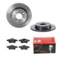 BREMBO Bremsensatz-Hinterachse COATED DISC LINE / STANDARD Bremsensatz, Scheibenbremse hinten rechts links voll 265mm für MITSUBISHI SAAB JAGUAR FORD