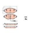 TRW Bremsbelagsatz, Scheibenbremse vorne rechts links mit Zubehör für SKODA VW SEAT CUPRA AUDI 5Q0698151G 5Q0698151AG 5Q0698151K GDB2114