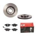 BREMBO Bremsensatz-Vorderachse COATED DISC LINE / STANDARD Bremsensatz, Scheibenbremse vorne rechts links innenbelüftet 312mm für SKODA VW (SVW) SEAT