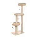 zooplus Exclusive Katzenkratzbaum Natural Home III ,beige mit Schlafplatz