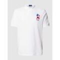 Poloshirt mit Logo-Stitching