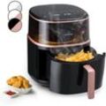 Klarstein - Heißluftfriteuse, xl Air Fryer zum Frittieren, Friteuse mit Dampffunktion, Temperaturwahl und 16 Programme, Airfryer zum Luftfritieren,