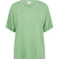Wasabi CONCEPT T-Shirt "Stella", V-Ausschnitt, für Damen, grün, L