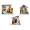 Playtive Puppenhaus Spielset, aus Echtholz