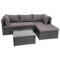 LIVARNO home Loungeecke mit Tisch, grau