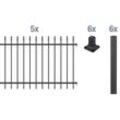 ALBERTS Zaun-Grundset Chaussee, zum Aufschrauben