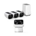 eufyCam 3 Starter-Set 3+1 - 3er-Kameraset mit HomeBase 3 + Indoor Cam S350