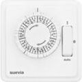 Suevia SU280439 Unterputz-Zeitschaltuhr analog Wochenprogramm 1200 W IP20 EIN/AUTO/AUS-Programm