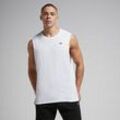 MP Herren Rest Day Tanktop mit tiefem Armausschnitt – Weiß - XXS