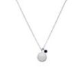 Birthstone September Necklace Silver