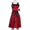 Hell Bunny Damen Kleid, rot, Gr. 36