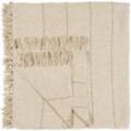 IB Laursen gerippte Decke aus Baumwolle, 240 x 240 cm, braun
