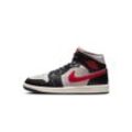 Schuhe Nike Air Jordan 1 Mid Schwarz/Grau/Rot Frau - BQ6472-060 6