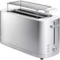 ZWILLING Enfinigy Toaster mit Brötchenaufsatz, 2 Schlitze lang, Silber