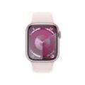 Apple Watch Series 9 (GPS + Cellular) 45mm Aluminiumgehäuse pink, Sportband pink M/L