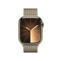 Apple Watch Series 9 (GPS + Cellular) 41mm Edelstahlgehäuse gold, Milanese Loop gold