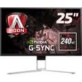 AOC Gaming-Monitor "AG251FG", G (A-G), schwarz (schwarz, rot), B:56,67cm H:54,52cm T:21,83cm, Monitore