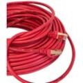 Patchkabel CAT7 Netzwerkkabel lan dsl rot Netzwerk Kabel RJ45 Ethernet 30m