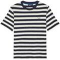 Marc O'Polo DENIM T-Shirt, Baumwolle, Streifen, für Herren, blau, L