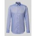 Slim Fit Business-Hemd mit Button-Down-Kragen