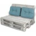 Lacestone - Palettenkissen Palettenauflagen Sitzkissen Rückenlehne Kissen Palette Polster Sofa Couch Set Jeansblau - 2x Seitenkissen