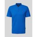 Slim Fit Poloshirt mit Logo-Stitching Modell 'EALIS'